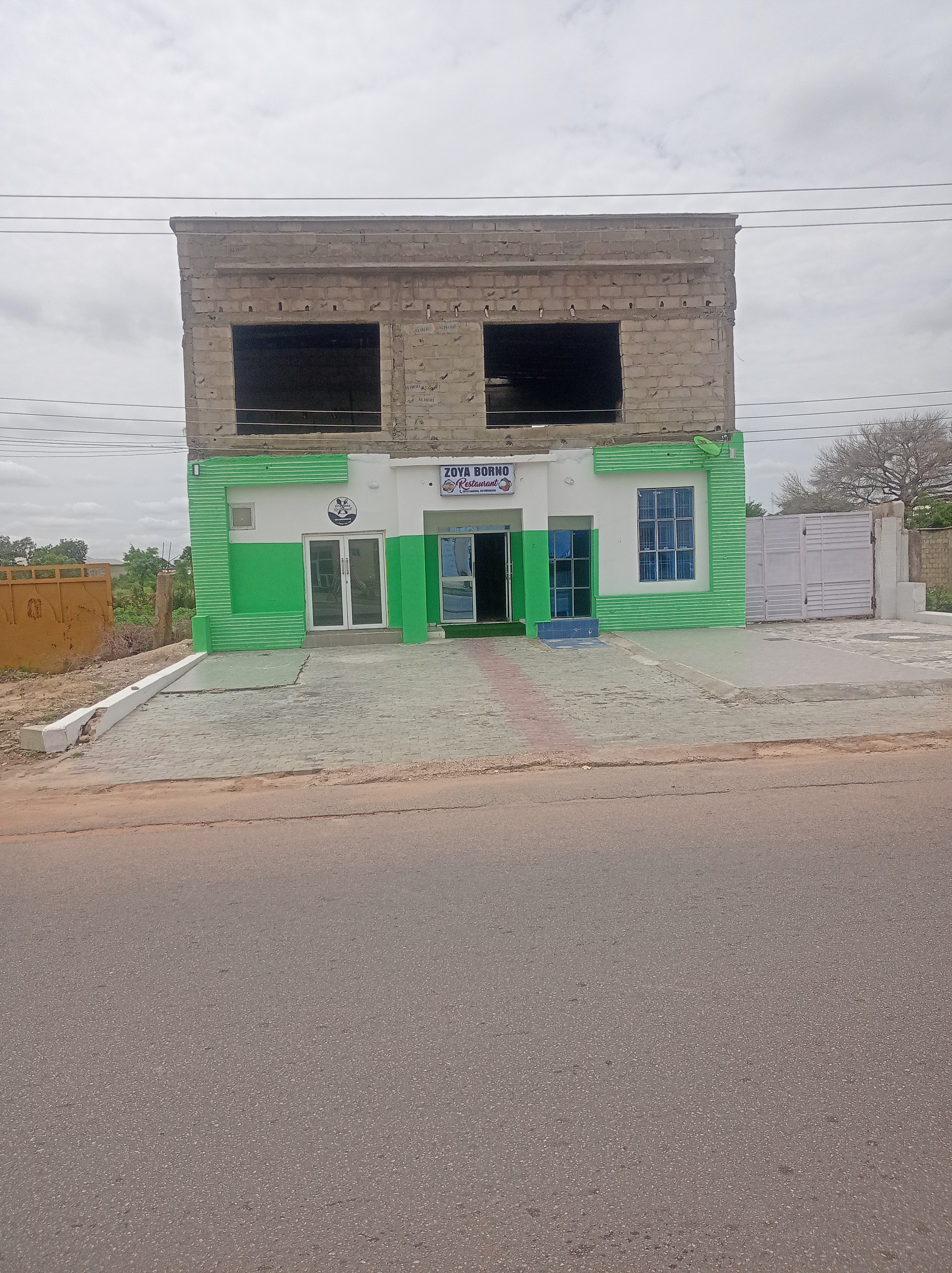 Uncompleted Commercial building for sale on 50 x 150 ft